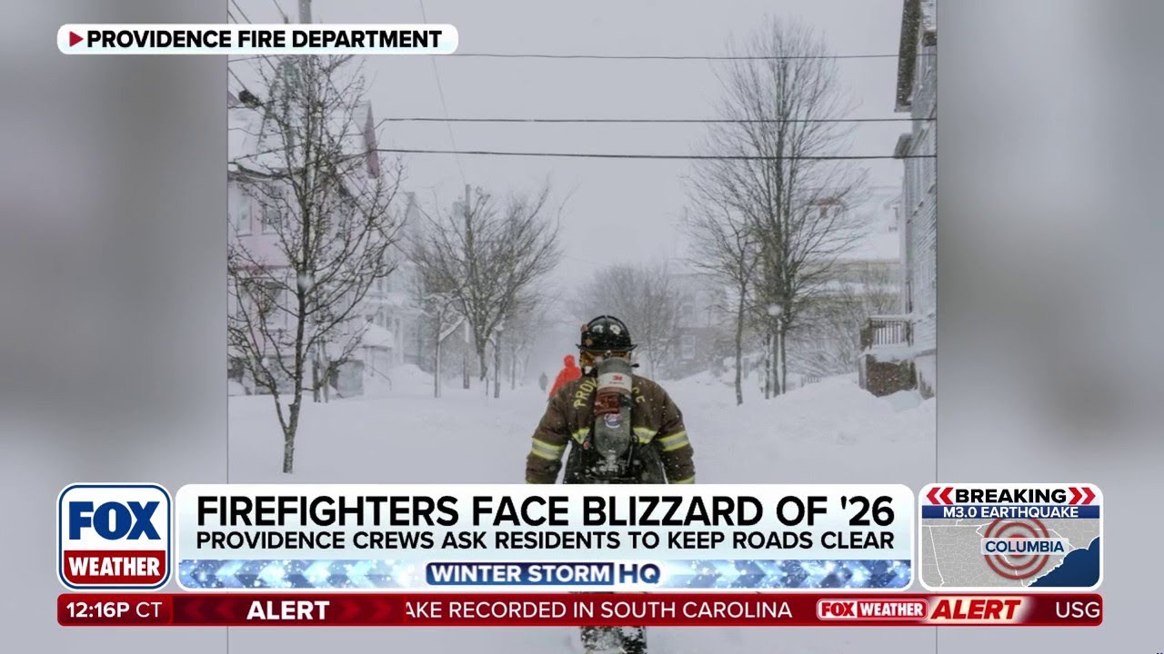 Providence Firefighters Take On The Blizzard Of 2026