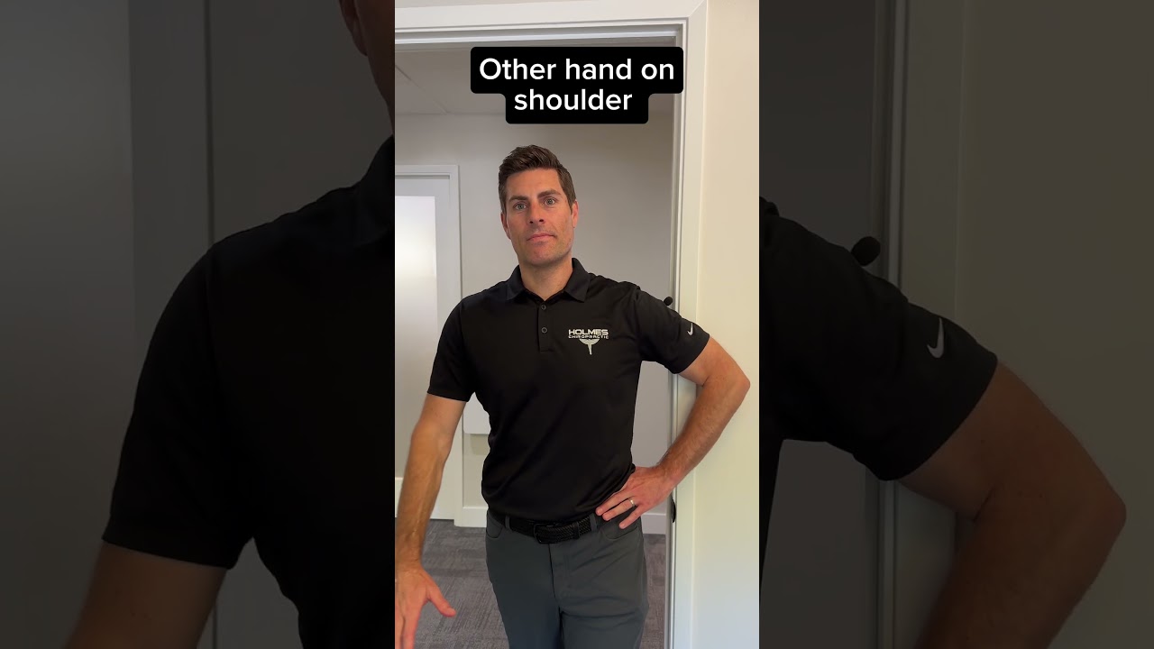 How to Crack Your Shoulder At Home      #chiropractoradjustment