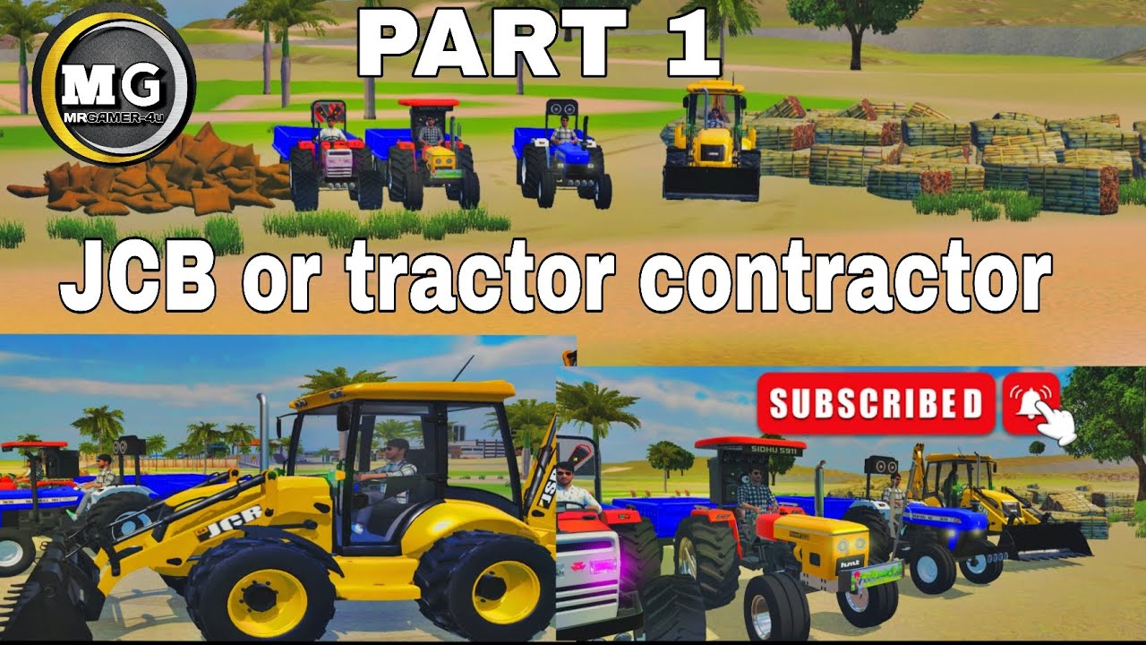JCB or tractor ka  contract 😱  part 1 kya me  apna kam sahi tarike se kar paunga 😭