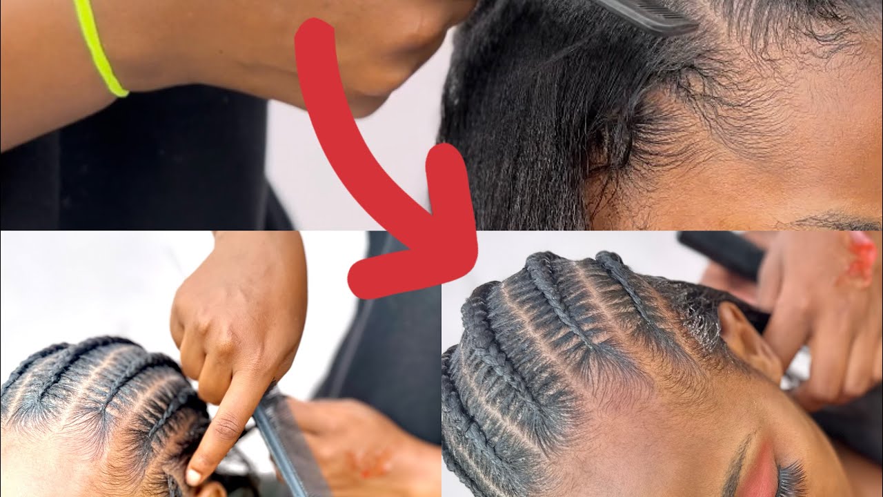 Njia MPYA ya kusuka  STITCH kwa wasiojua kabisa / Stich Braids To Tutorial for Beginners