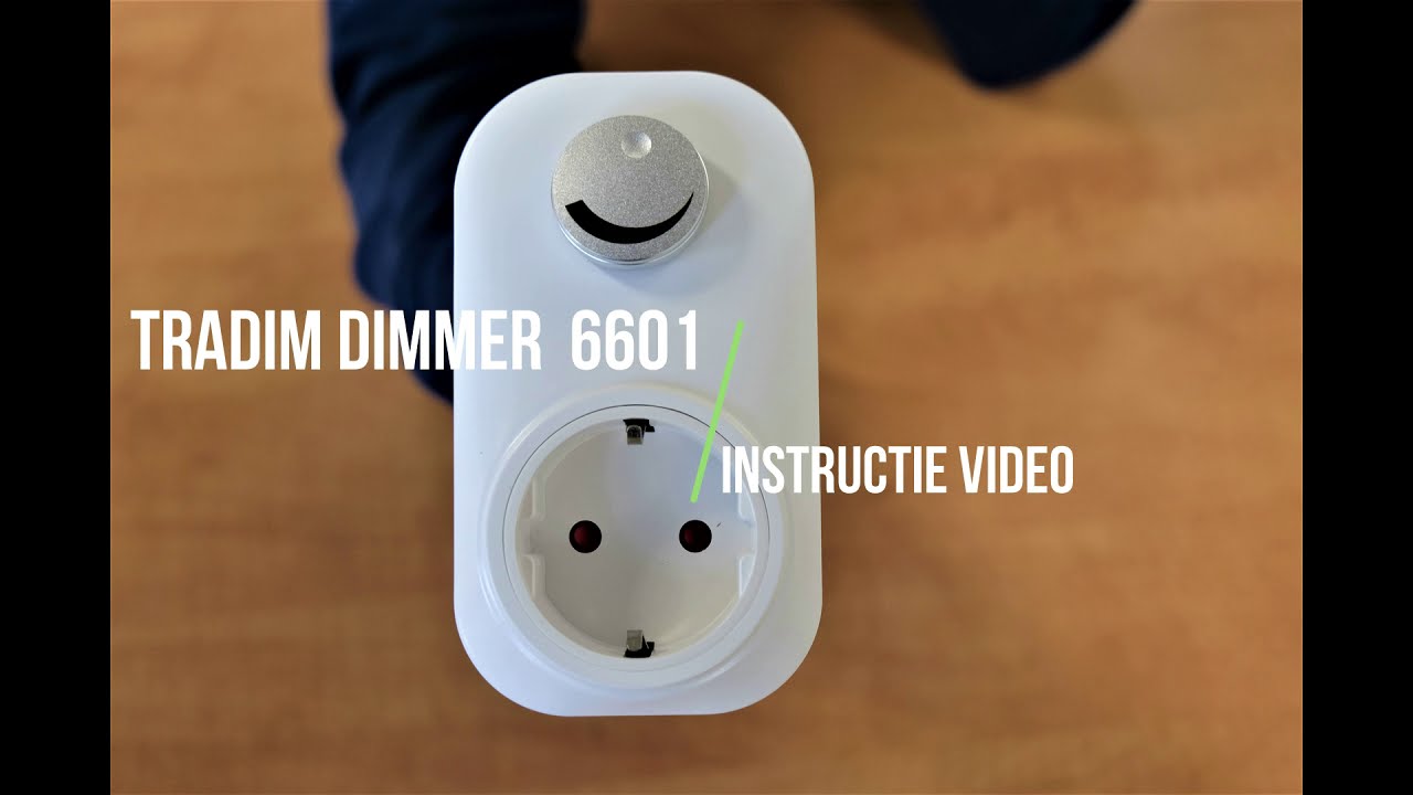 Dimmer aansluiten | Tradim 6601 - Led stekkerdimmer