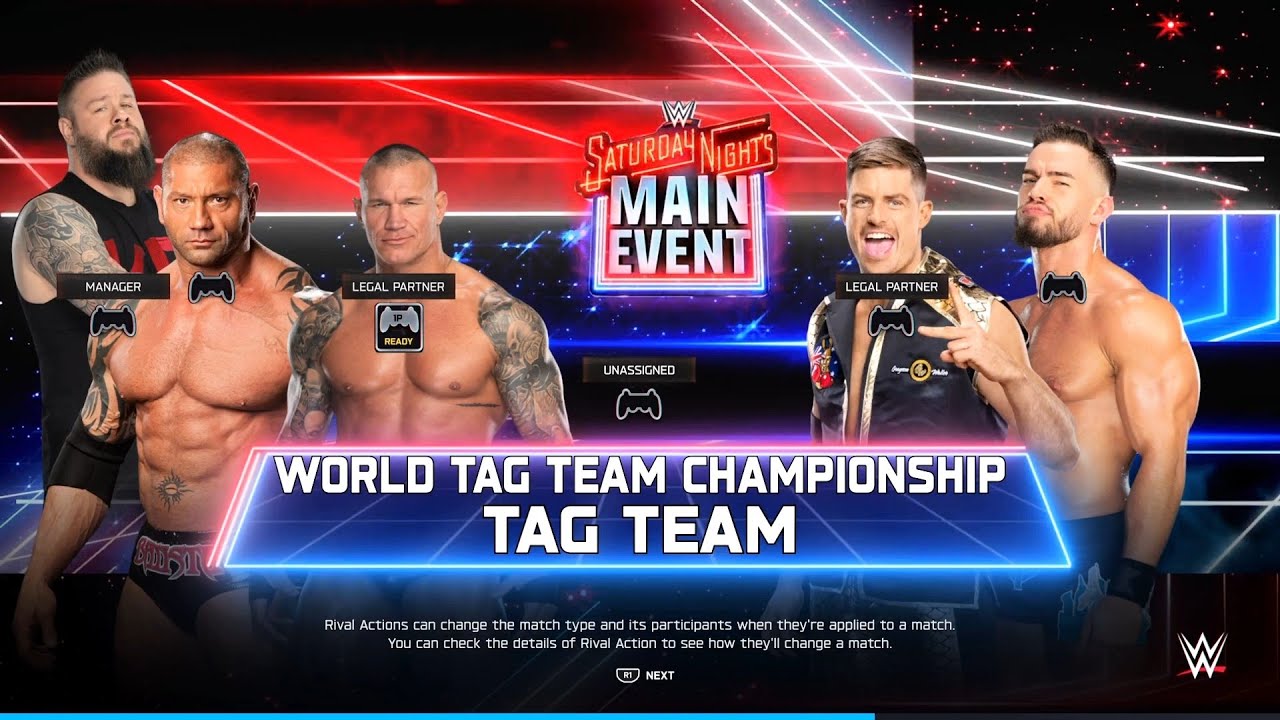 Randy Orton Bastisa Vs Team Austin Theory and Grayson Waller,  A-Town Down Under Universe Mode 