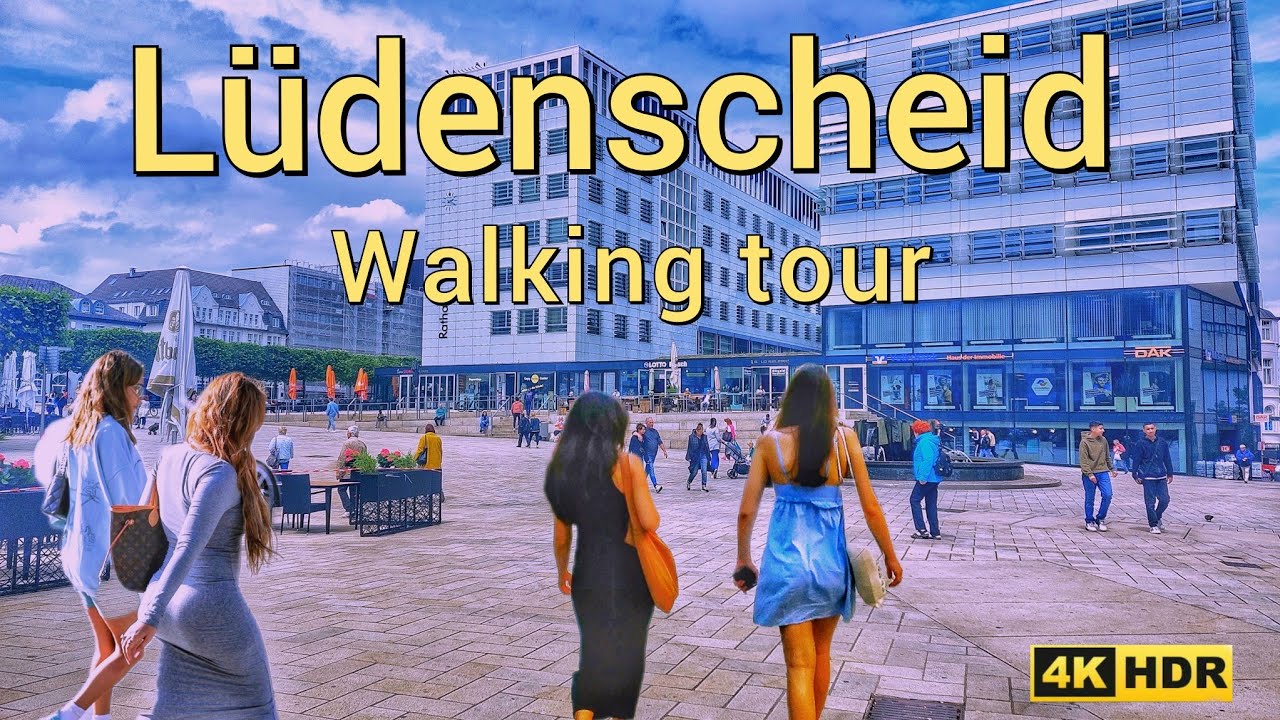 Lüdenscheid Germany/ Tour in Lüdenscheid NRW  4k 60fps