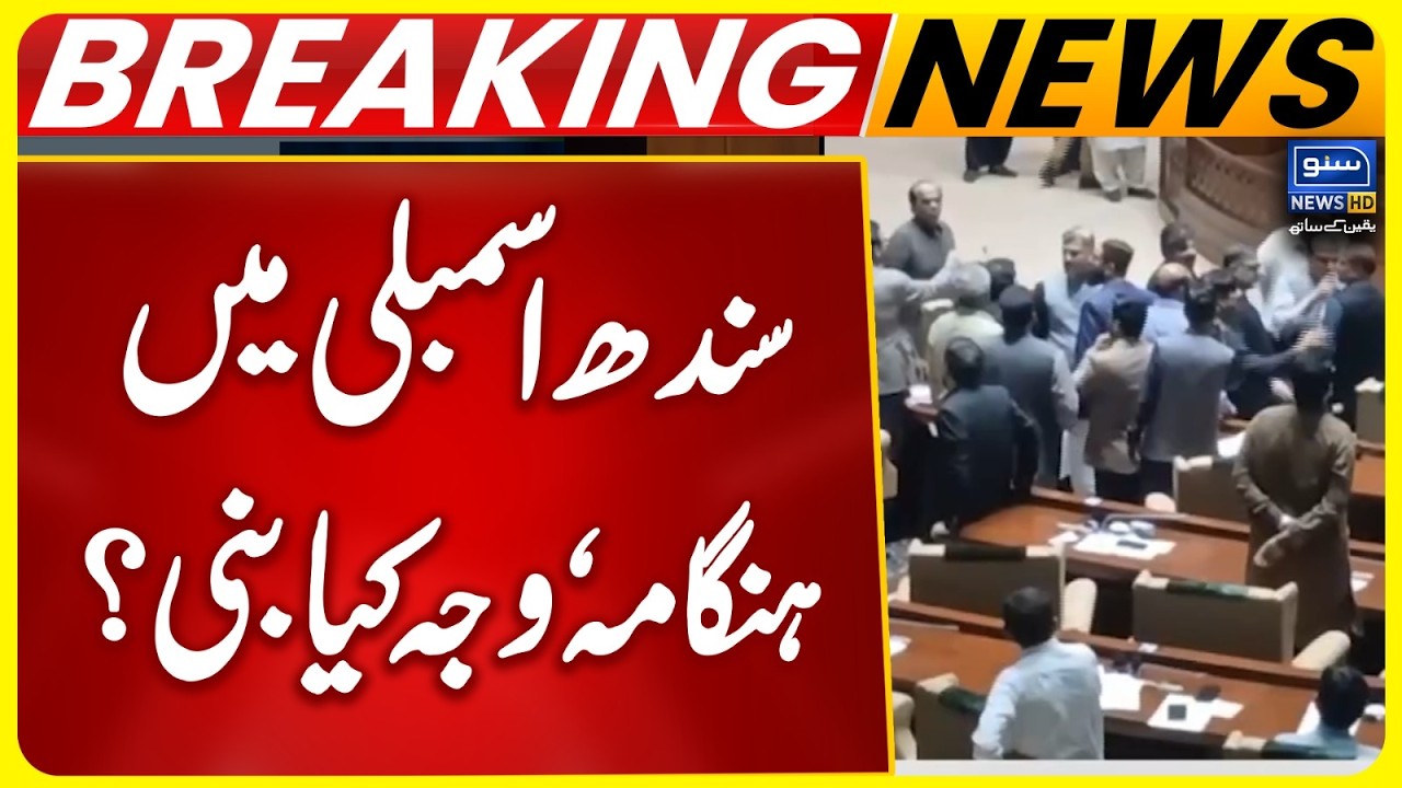 Govt Vs Opposition, Heavy Fight In Sindh Assembly | Breaking News