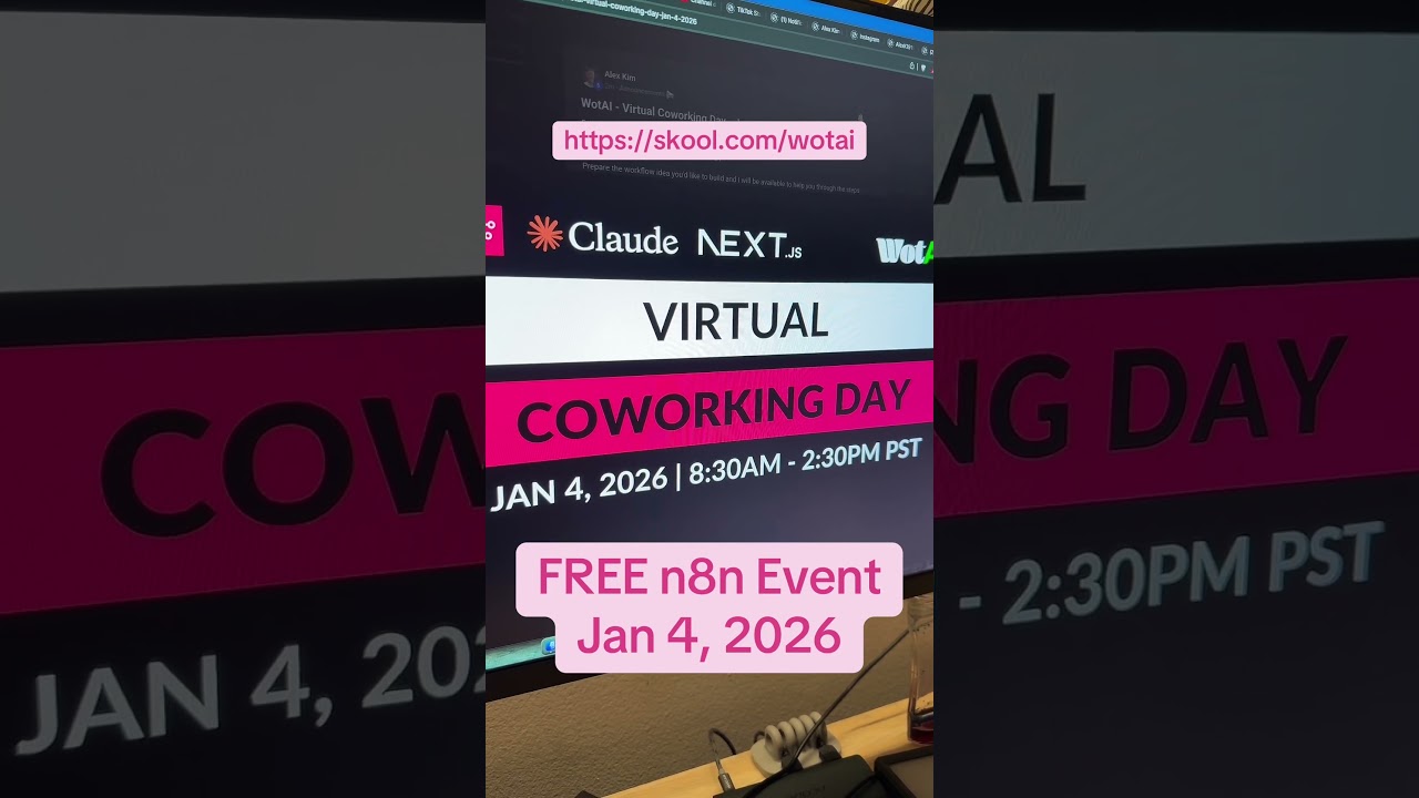 n8n Virtual Coworking Day - Jan 4, 2026 