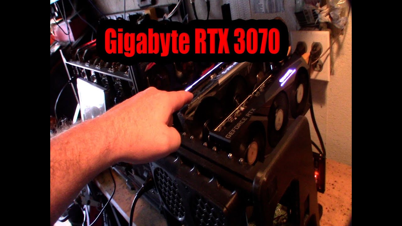 Gigabyte RTX 3070 GAMING OC Ethereum Mining HiveOS Overclock Setting