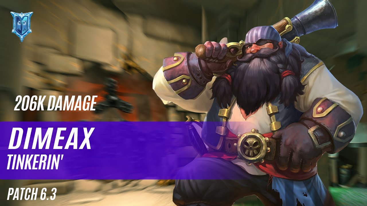206K DAMAGE DIMEAX BARIK PALADINS COMPETITIVE (PATCH 6.3) TINKERIN'
