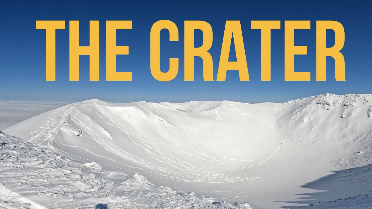 Катание на лыжах ВНУТРИ вулкана в Японии (гора Ётэй)