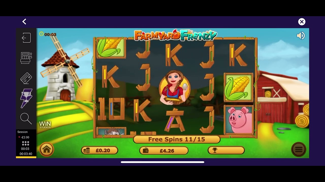 NEW GAME FARMYARD FRENZY 4 scatters 15 free spins