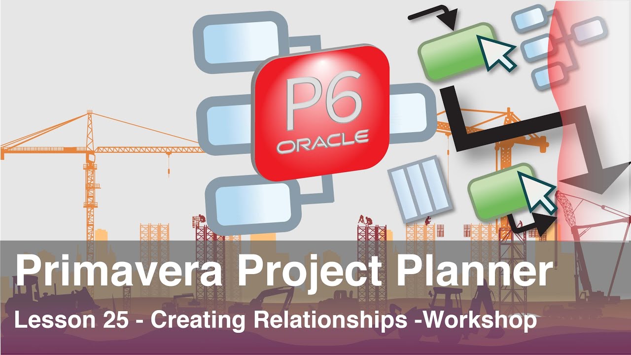 Primavera Project Planner P6 : Lesson 25 - Creating Relationships - Workshop