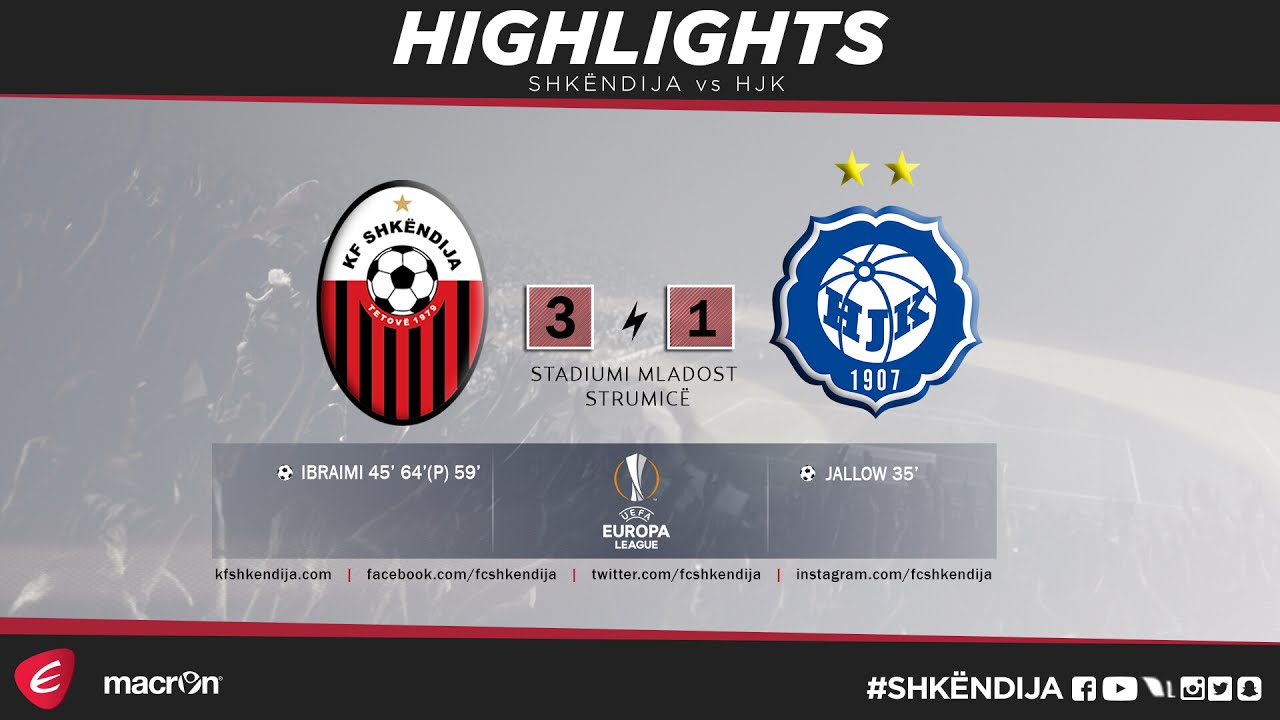 UEL 2nd Qualifying Round | Highlights |  Shkëndija vs HJK 3-1