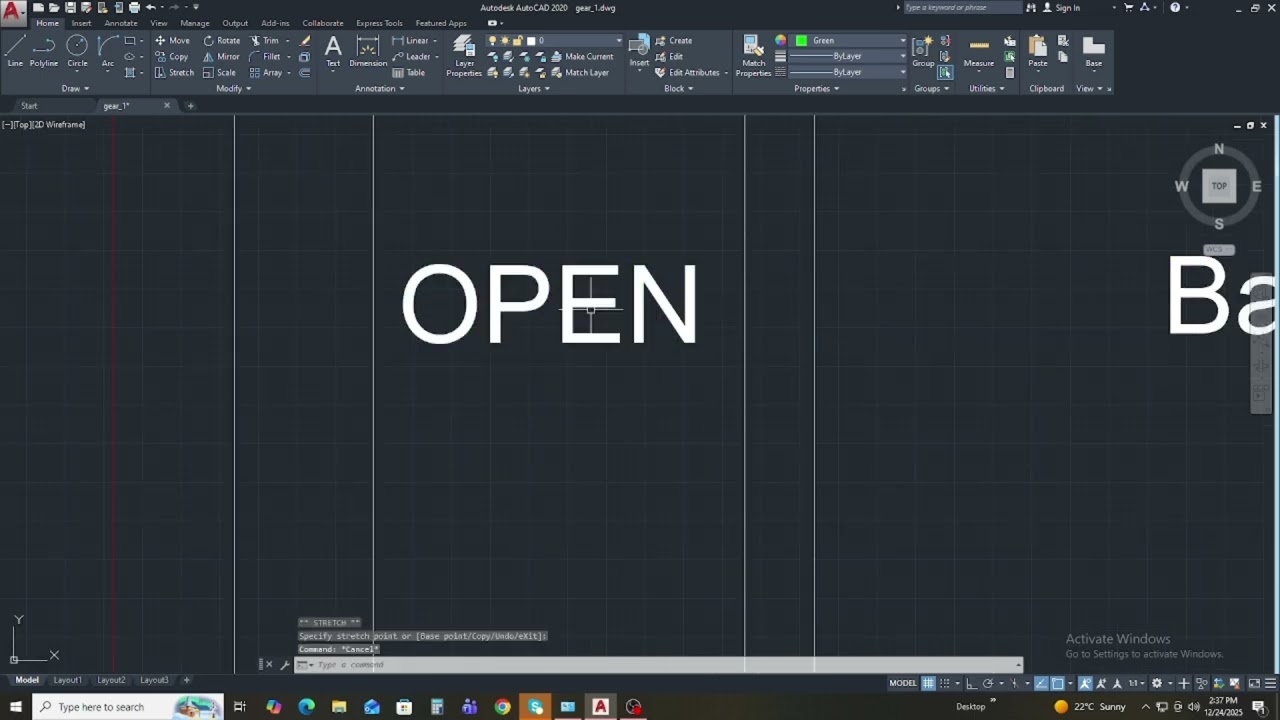 20'6" × 38' House Plan Drawing in AutoCAD | Part 02 | 