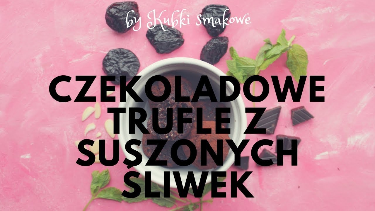 Czekoladowe trufle z suszonych śliwek -VEGAN-GLUTEN FREE- Chocolate plum truffles