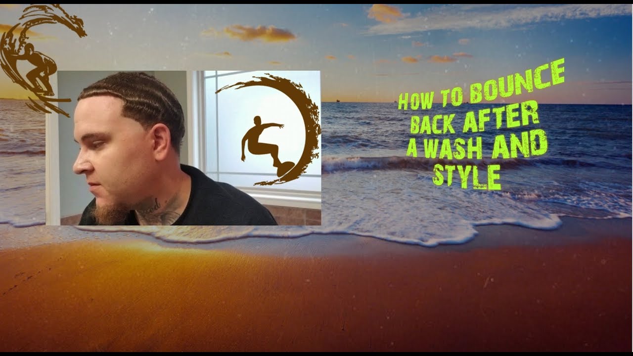 How to Bounce back after a wash and style and what to put in your hair/ waves with straight hair