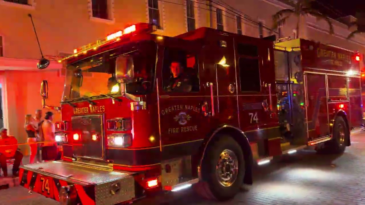 Edison Festival of Lights Parade Fire Trucks