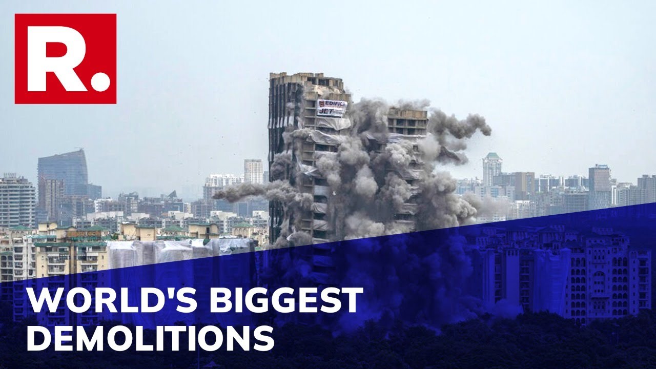 How India's Twin Towers Demolition Compares To Those Of Meena Plaza In UAE & Hudson Store In America