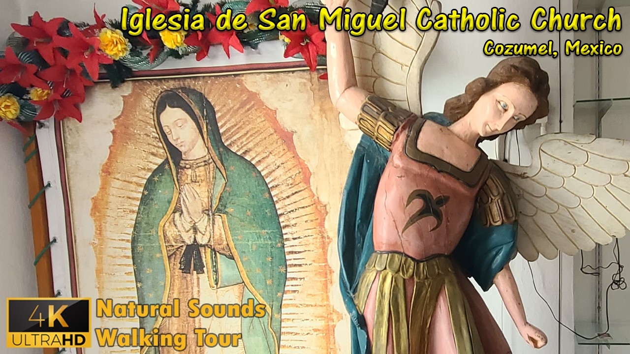 Cozumel, Mexico | Iglesia de San Miguel Catholic Church | Natural Sounds Walking Tour #iact