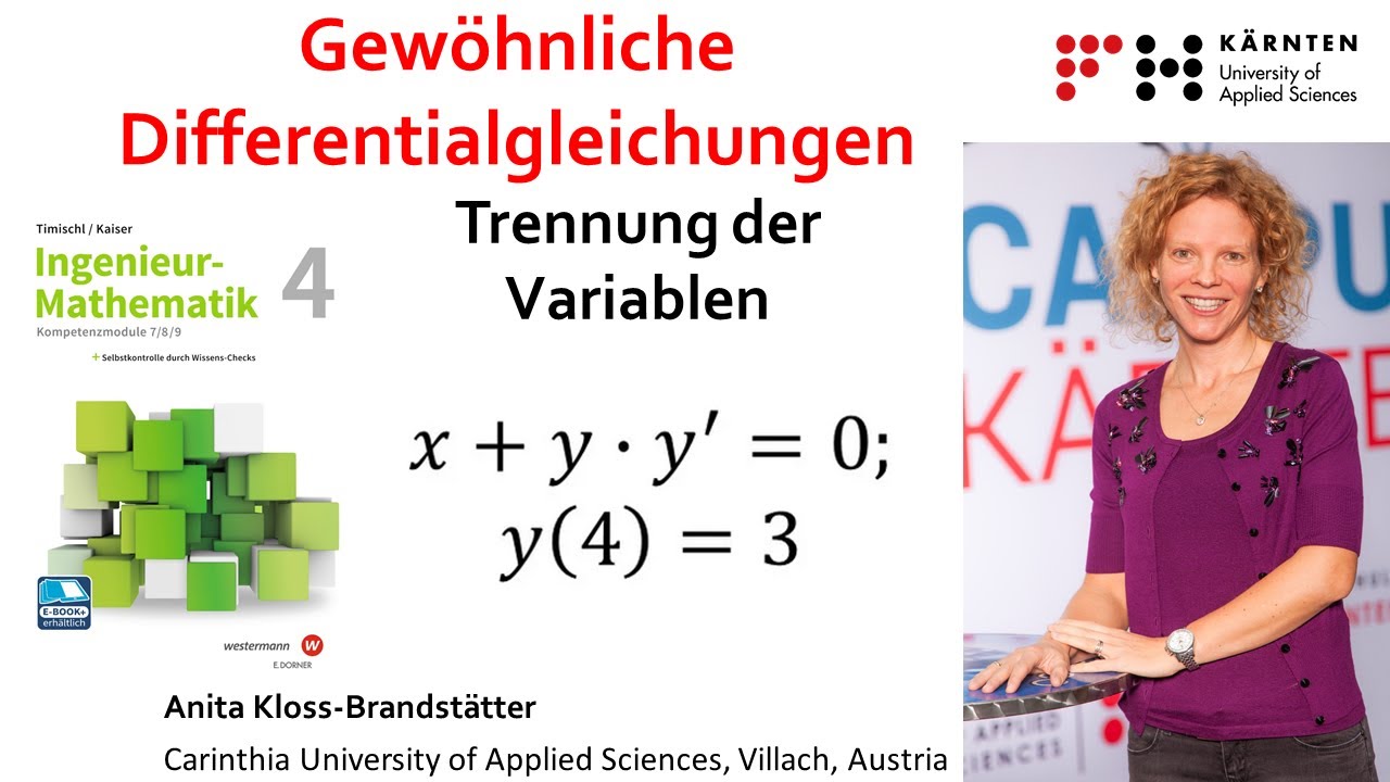 Gewöhnliche Differentialgleichungen: Trennung der Variablen
