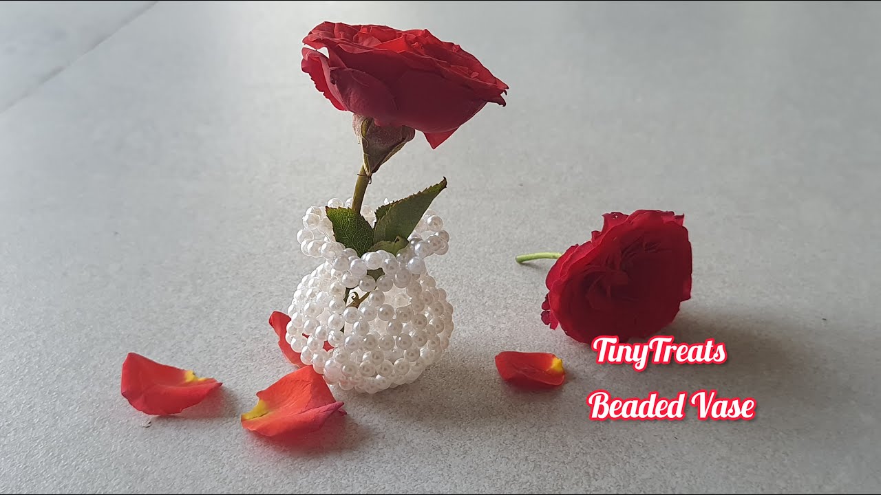 Beaded Vase | Miniature Vase