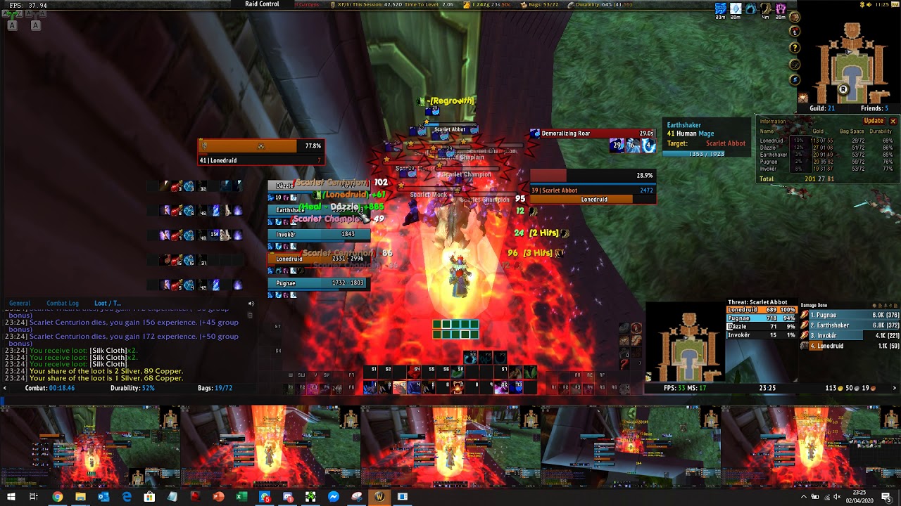 Wow classic Multibox SM Cathedral 50k xp / hour