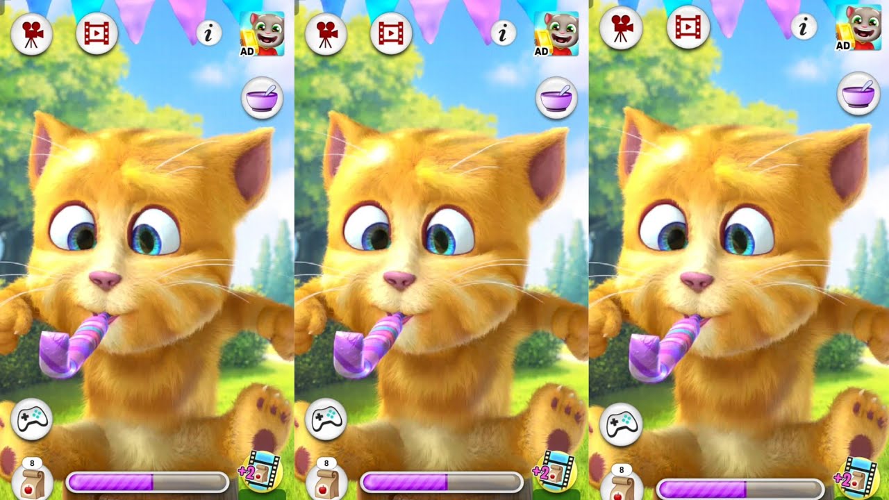 Talking Ginger 2 cat billi funny video 🍑🫒🍒🍅🍉🥬🥝🍐🍨🍦🍏🌶️🐱🐱🐈🐈 tom funny tv