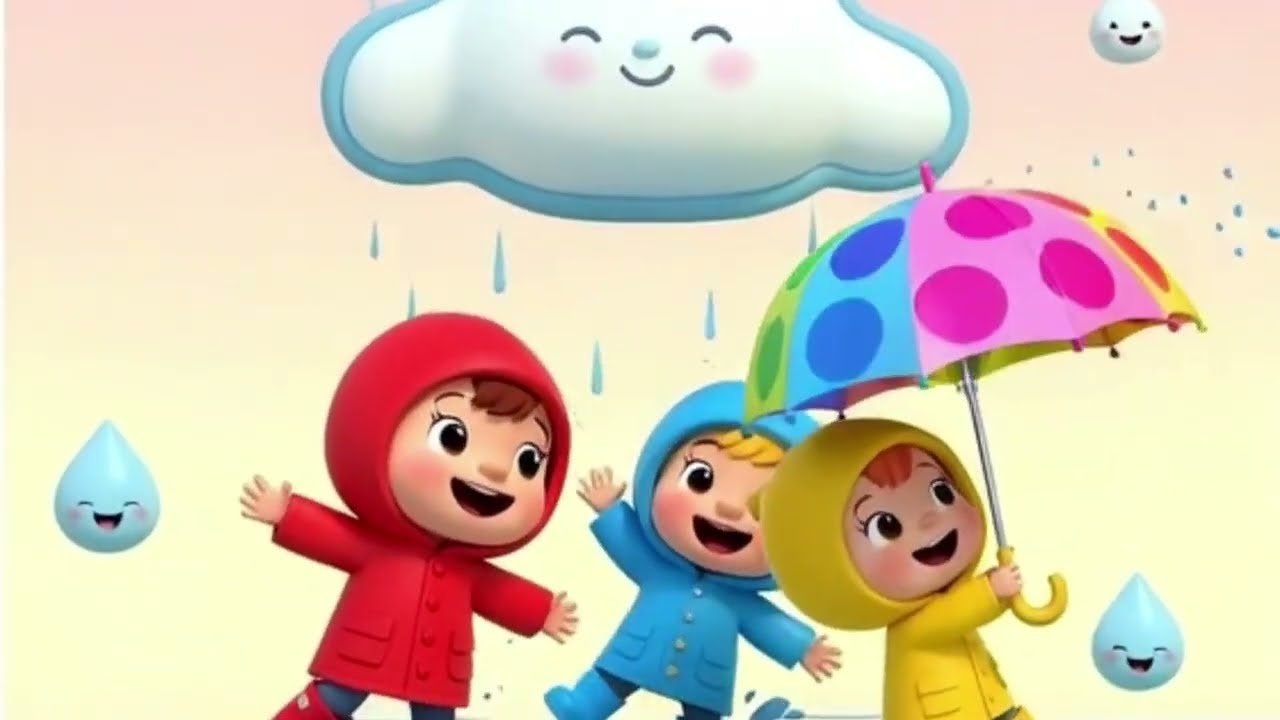 Sunny Rainy Windy Weather Song 🌦️ Kids Learning Rhyme | Happy Kids TV