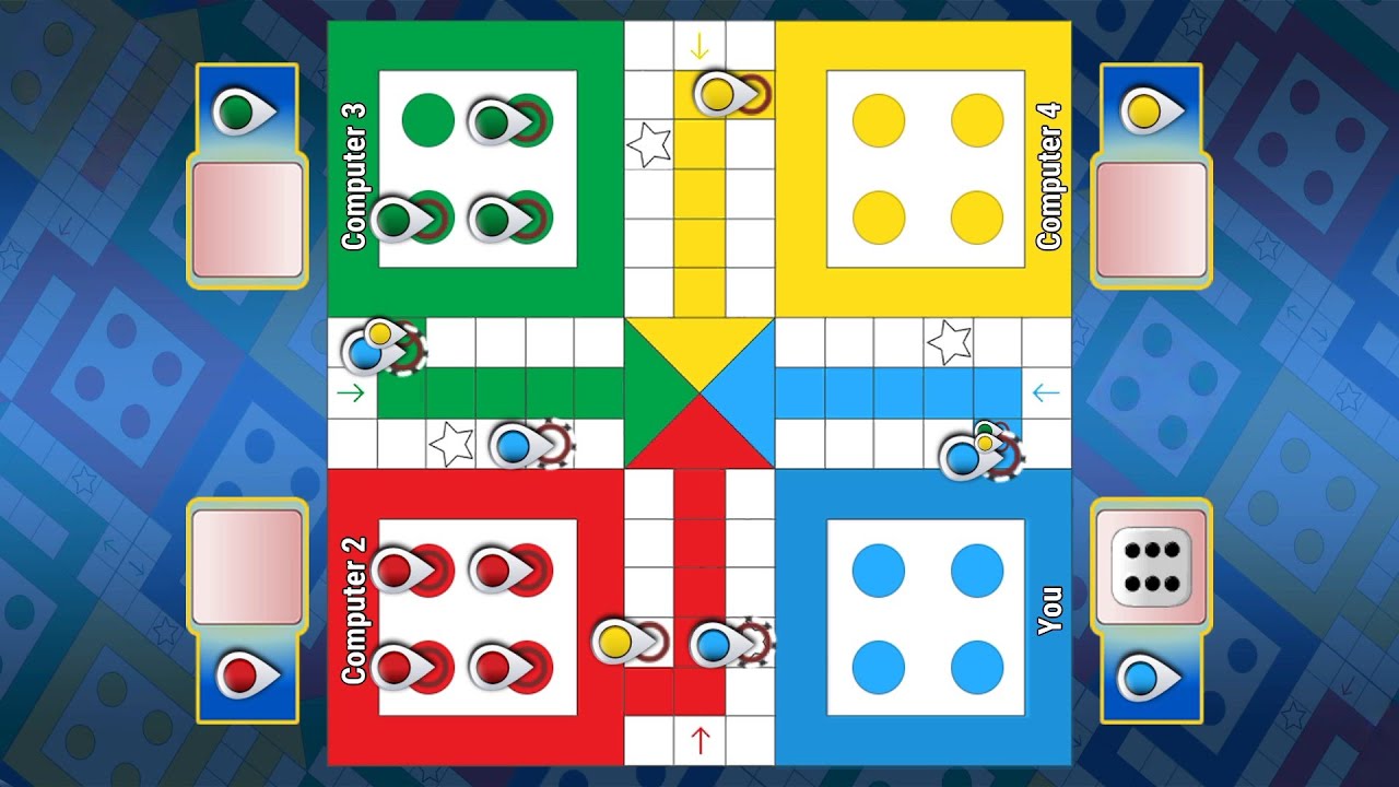 Ludo King Gameplay || Ludo king tips and tricks || How to win Ludo king || 4 players Gameplay
