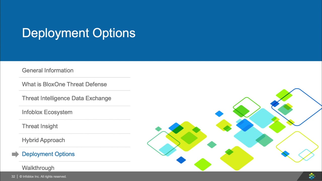 Infoblox BloxOne Threat Defense Webinar.