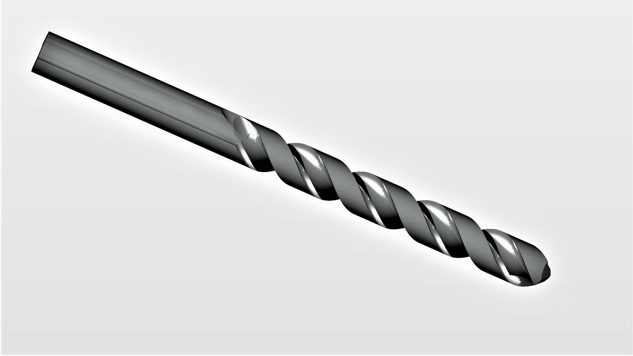 How to make drill bit on AutoCAD | How to design a drill bit on AutoCAD