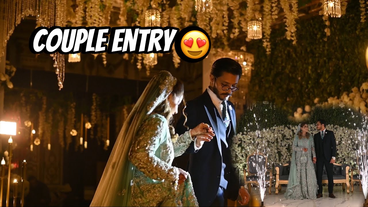 COUPLE ENTRY on WALIMA ❤️😍 | Mahrukh & Zeeshan | Mahrukh’s vlogs |