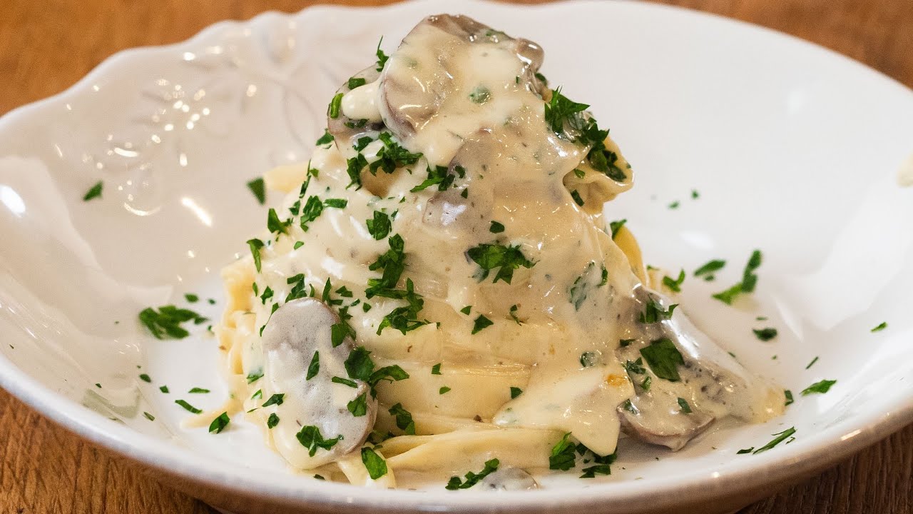 Creamy Mushroom Tagliatelle