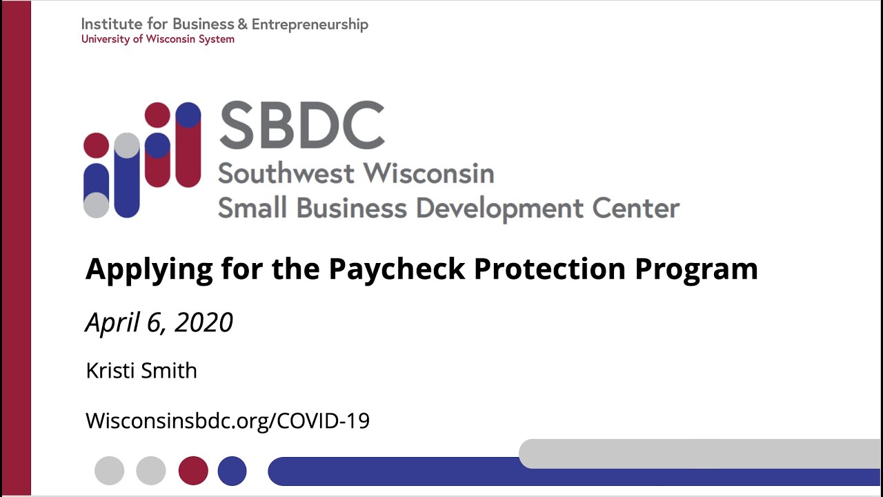 SBA Paycheck Protection Program (PPP) Application Walkthrough