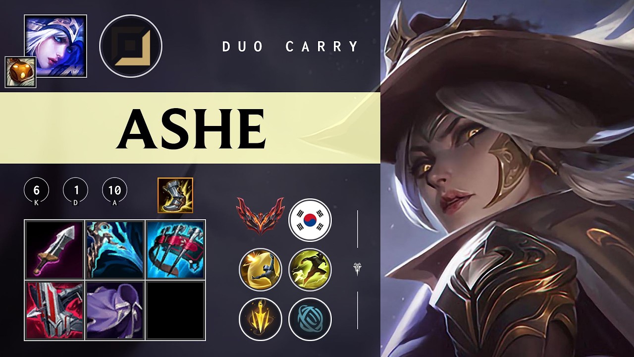 Ashe ADC vs Yunara - KR Grandmaster Patch 26.04