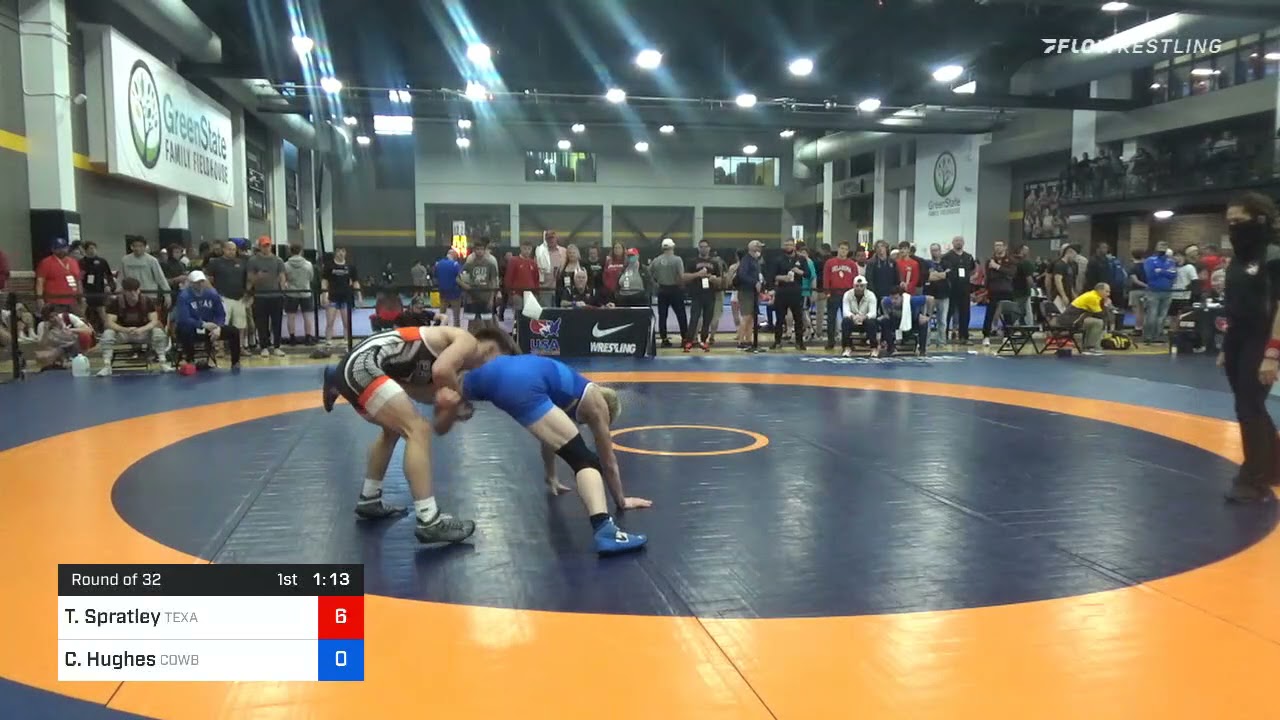 57 Kg Prelims - Troy Spratley, Texas Pride Wrestling Club Vs Cael Hughes, Cowboy Wrestling Club