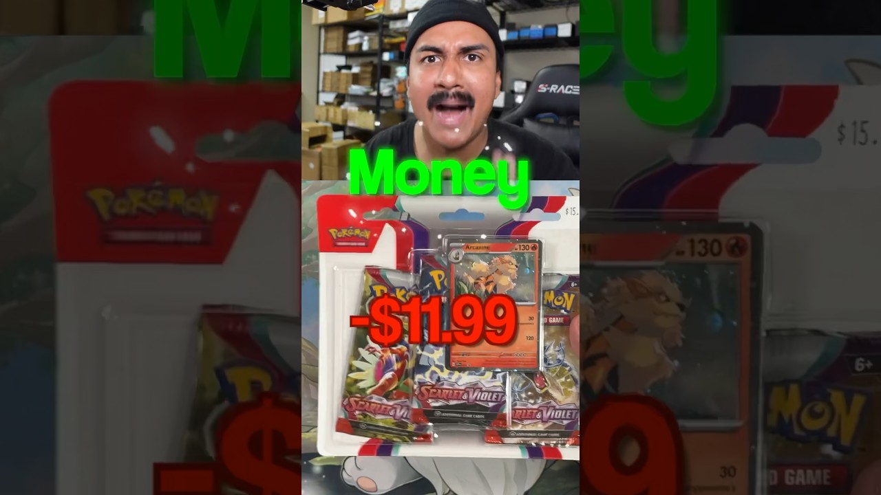 Making Money With Pokemon Cards - Scarlet & Violet 3 Pack Blister