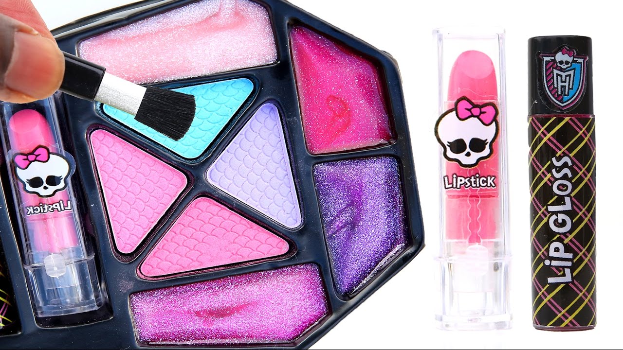 Monster High Glitter Lip Balm Cosmetic Set DIY Lipstick Lip Gloss Frozen Elsa