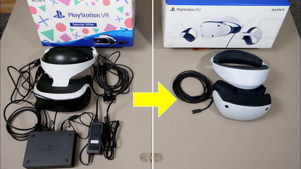 【PSVR1 vs PSVR2】配線地獄から6年....ここまでの進化を遂げた！セッティングの違い