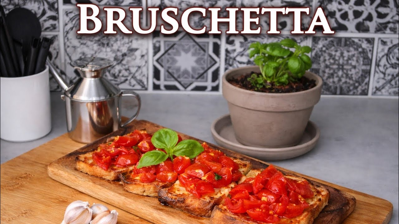 Die perfekte Bruschetta – So schmeckt Italien! 🍅✨ Schnell & einfach