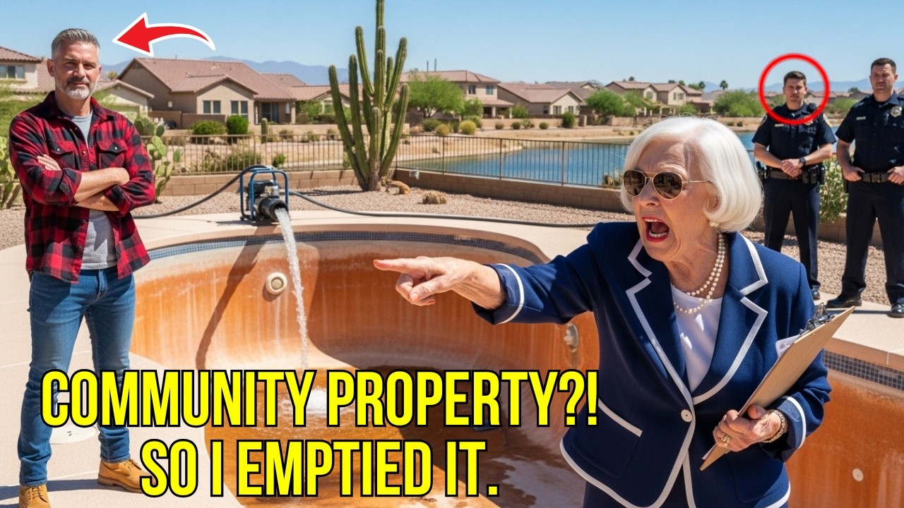 HOA Karen Said My Pool Was “Community Property” — So I Emptied It and Let Her Explain to Cops