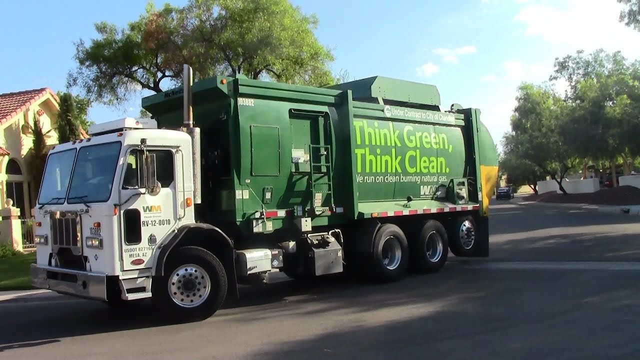 WM of Chandler: Pete 320 CNG McNeilus ZR's - Recycling 300's and Residential Trash