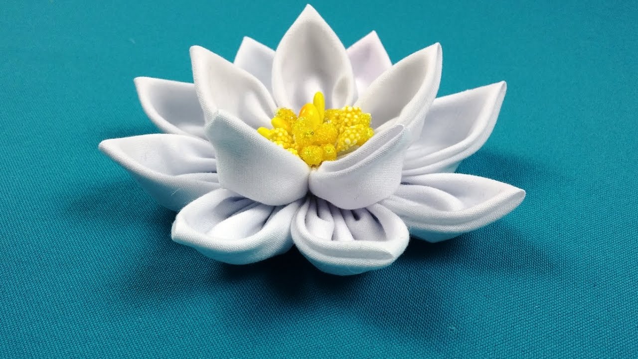 Lotus Kanzashi/Loto kanzashi/Лотос канзаши. МК по запросу.
