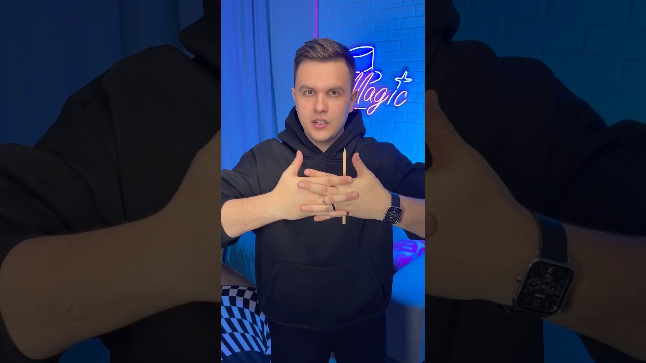 Floating Straw Hand Trick Challenge 🤯 #shorts