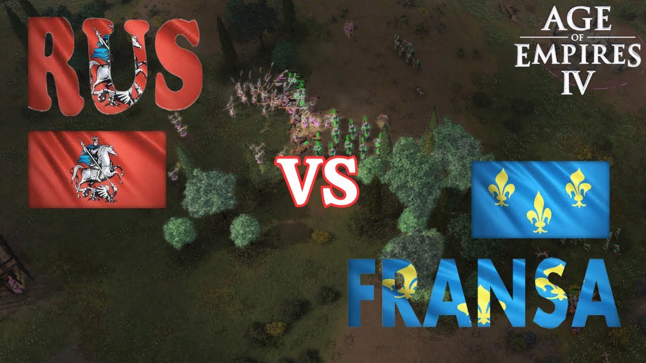 Age of Empires 4 1VS1 Kır | Rus VS Fransa | vs Blid