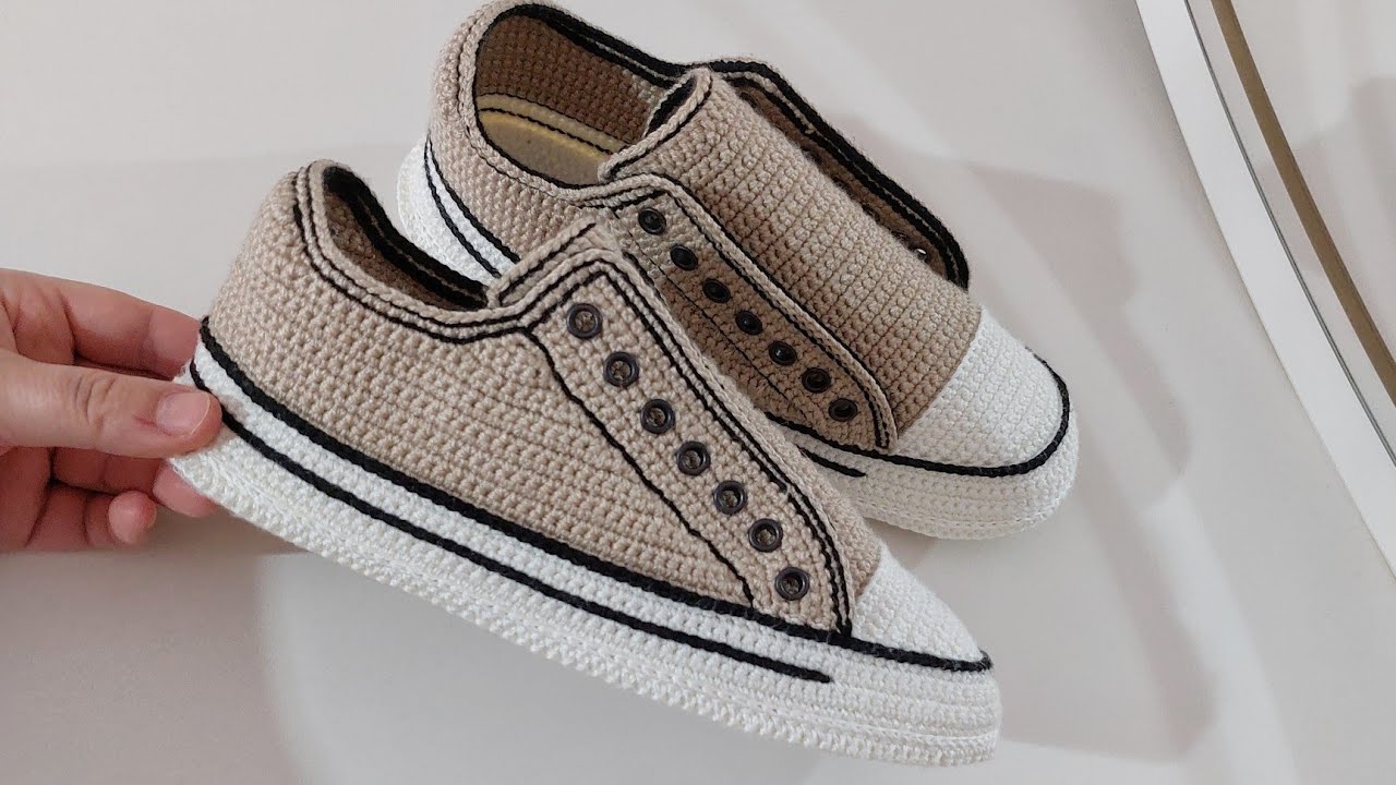 38 numara converse yapımı.  #örgü #converse