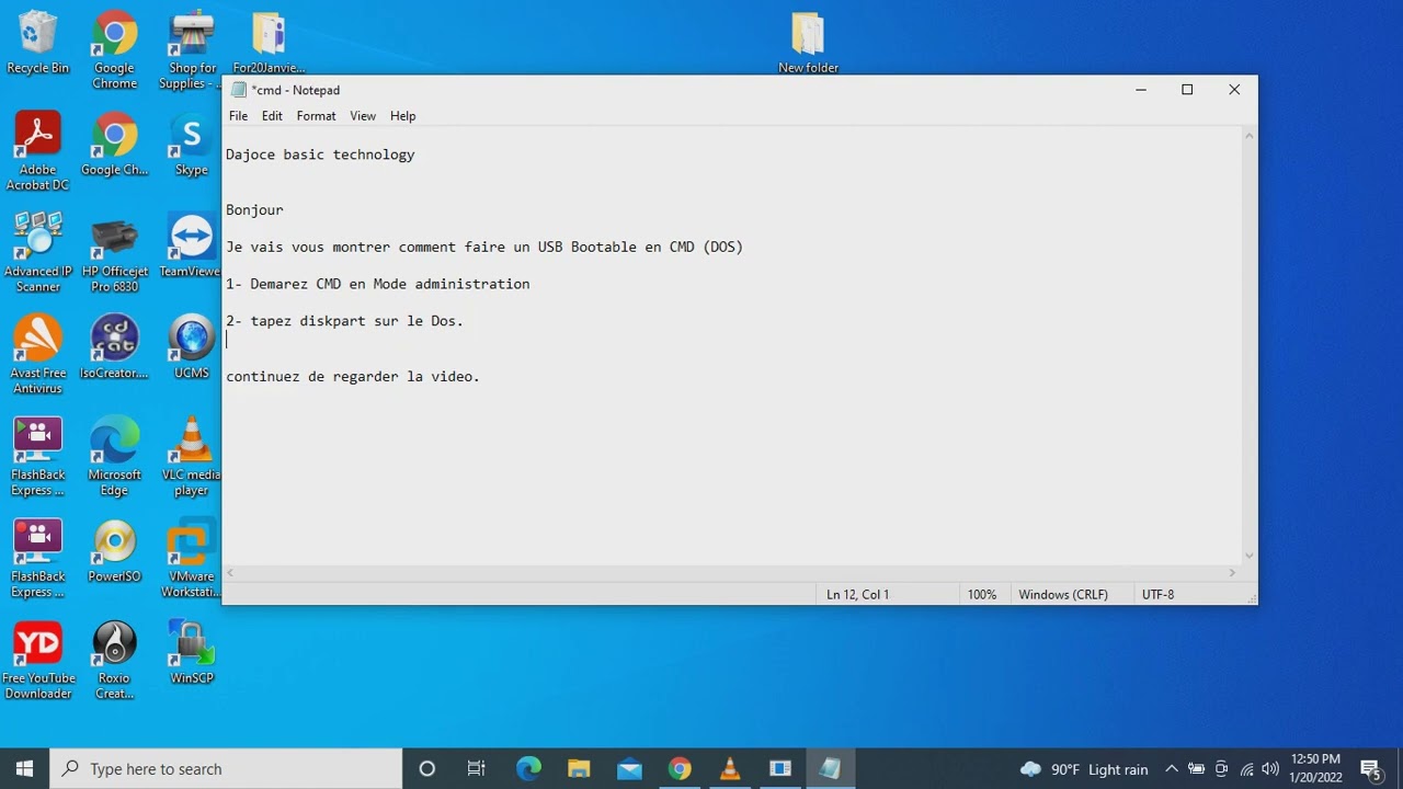 How to bootable a USB on CMD (dos) easily for windows 7,8,10