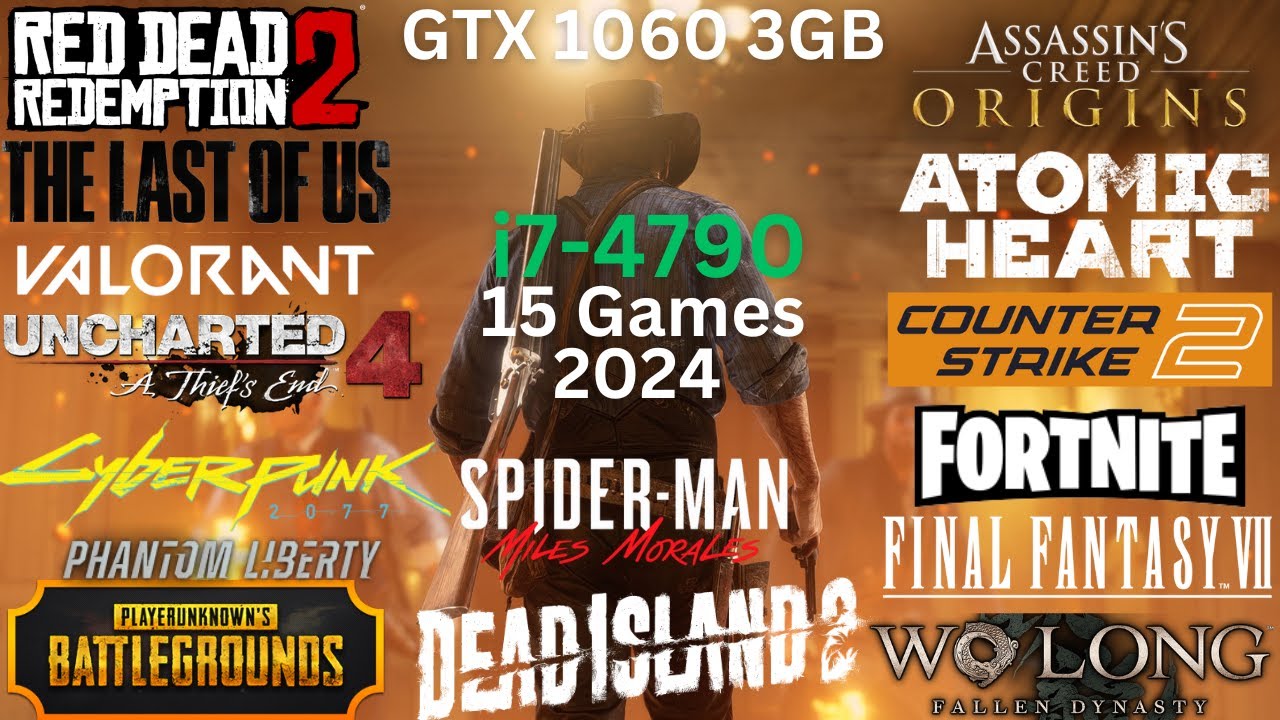 GTX 1060 3GB in 2023 | Core i7-4790  | 16GB RAM - 15 games testing