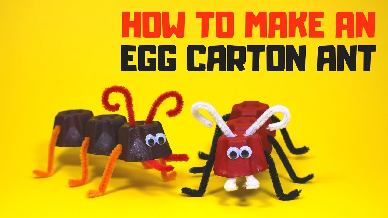 How to Make an Egg Carton Ant | Egg Carton Craft for Kids