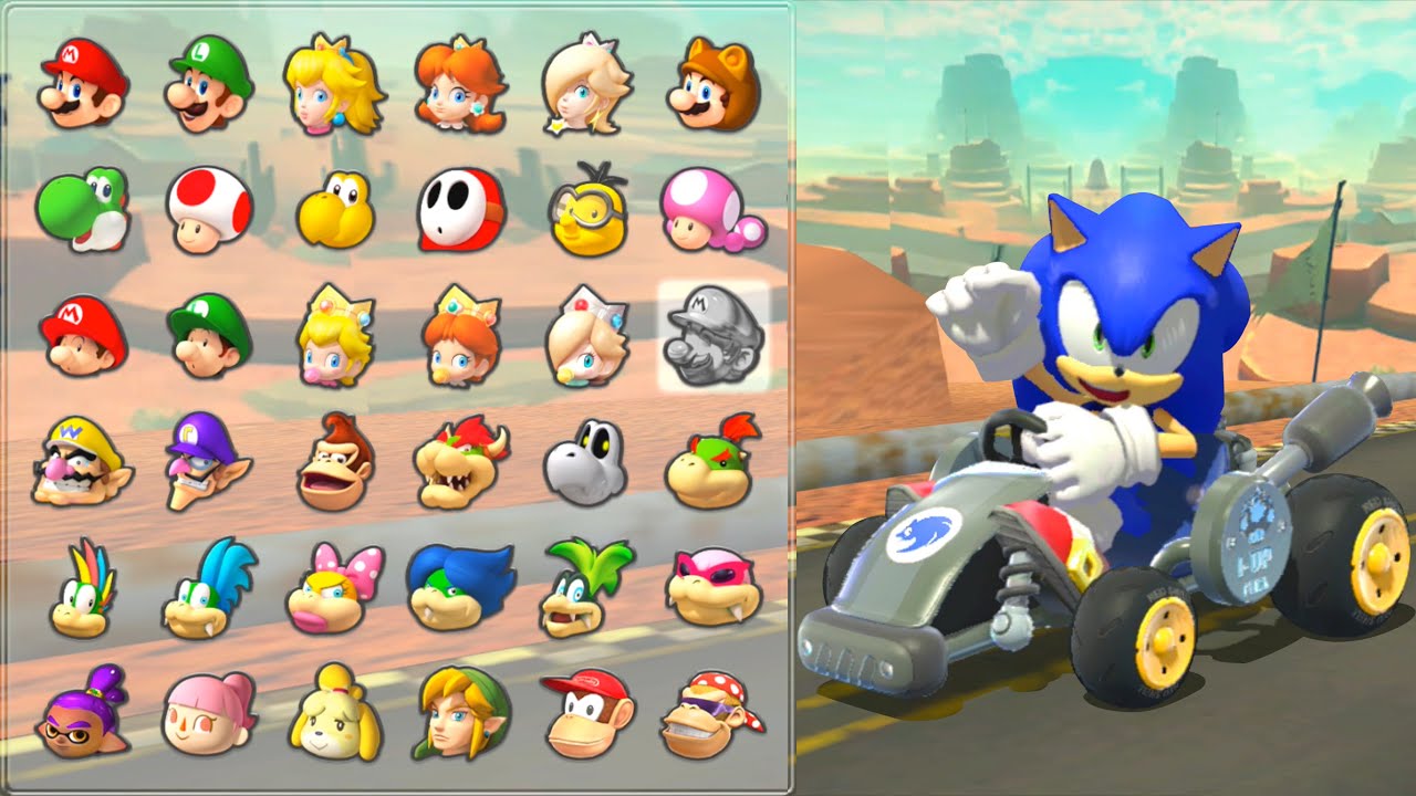 【マリオカート8デラックス】ソニックがスタンダードカートで最速を目指す！