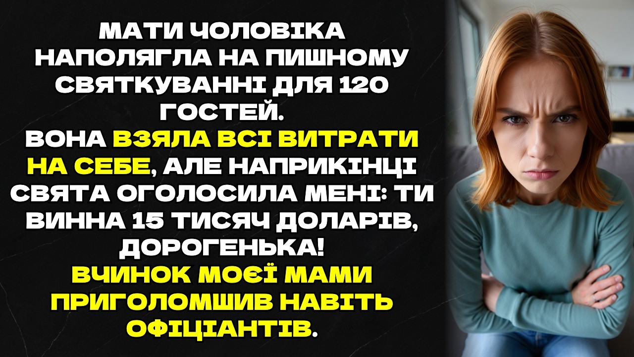 Свекруха вимагає 15000$ за весілля, але вчинок моєї мами шокував усіх!