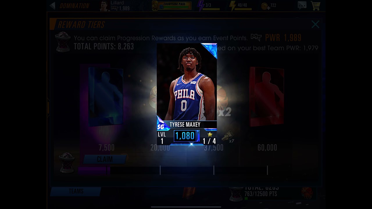 Claiming sapphire card from domination.